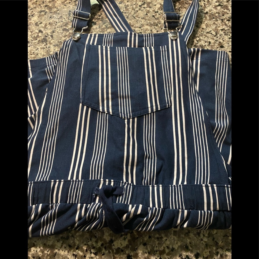 Striped overalls size XL (14-17) New